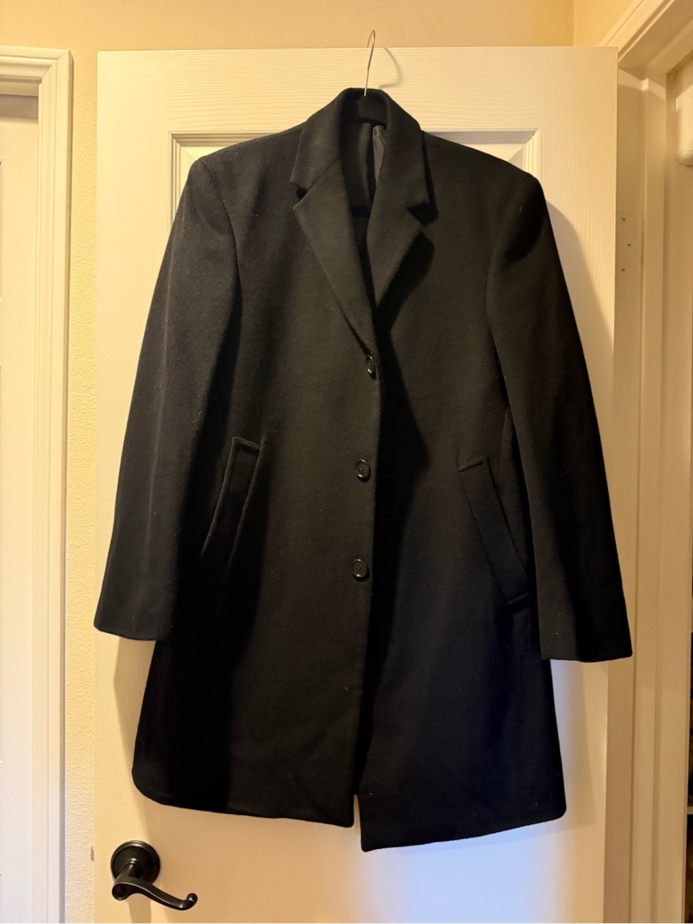 Kenneth Cole Reaction Raburn Wool-Blend Over Coat Slim-Fit